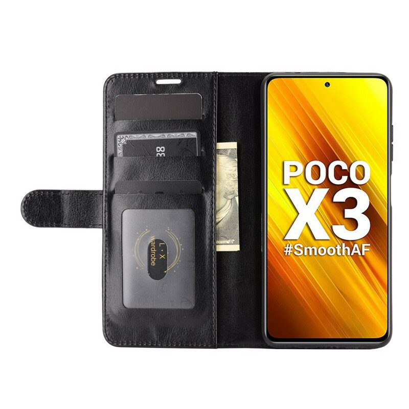 Custodia in pelle Poco X3 / X3 Pro / X3 NFC Ultra Ecopelle