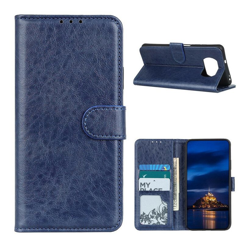 Folio Cover Poco X3 / X3 Pro / X3 NFC Affari In Pelle Stile