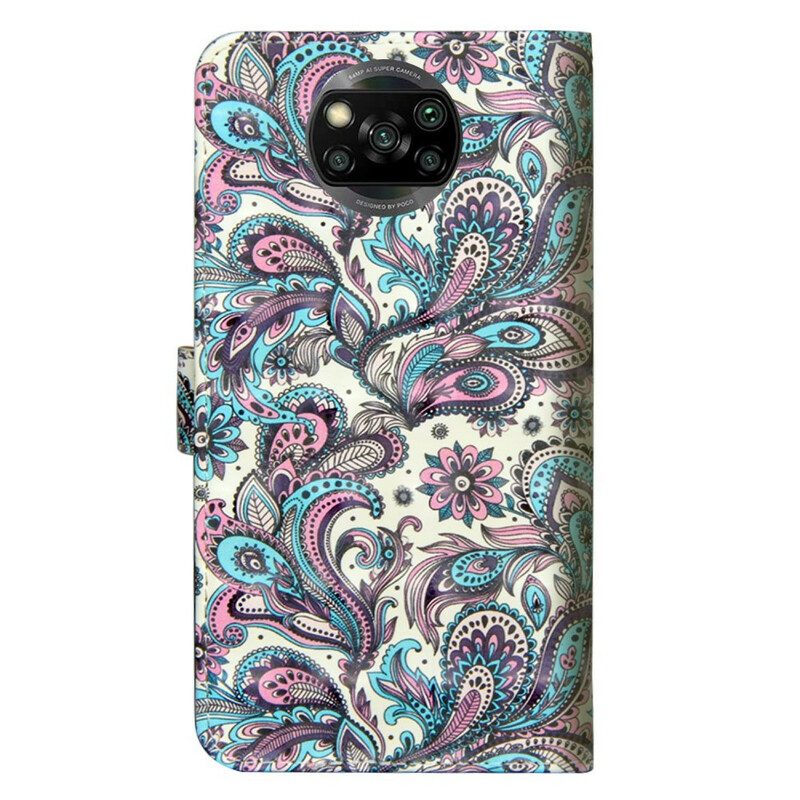 Folio Cover Poco X3 / X3 Pro / X3 NFC Modelli Di Fiori