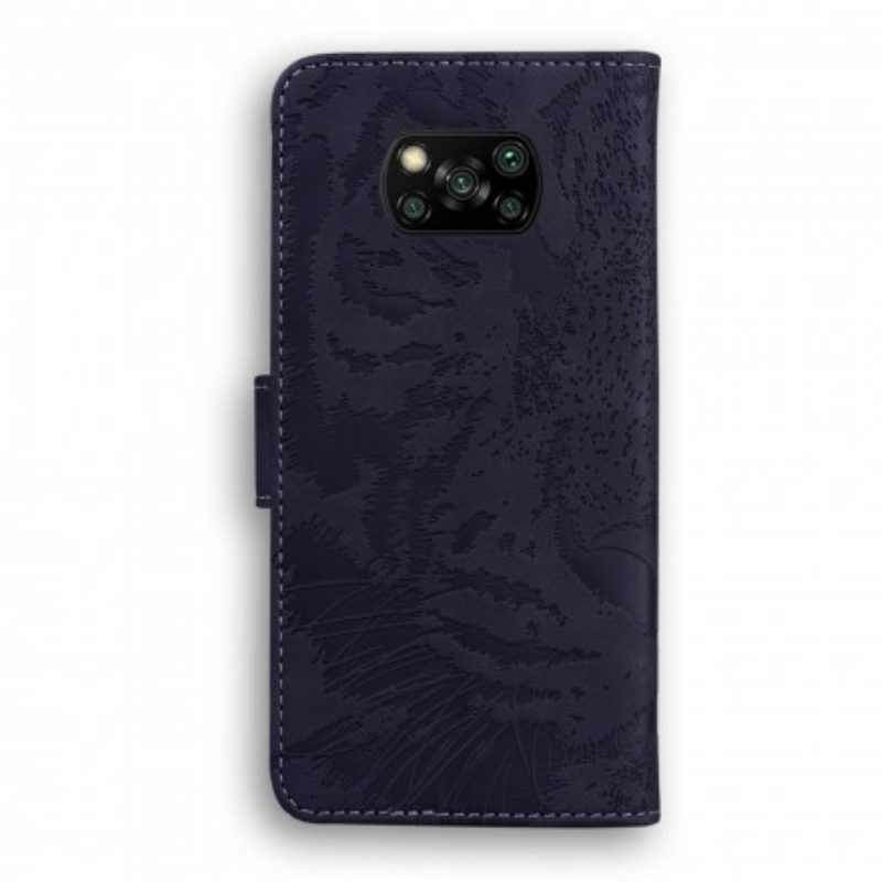 Folio Cover Poco X3 / X3 Pro / X3 NFC Stampa Faccia Di Tigre