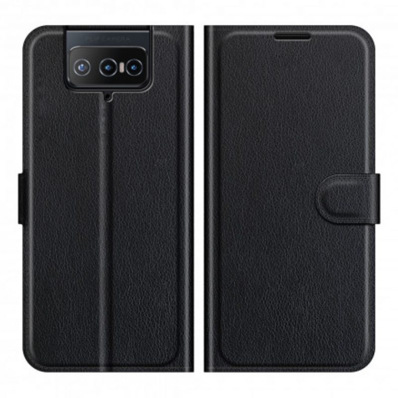 Folio Cover Asus Zenfone 8 Flip Custodia in pelle Ecopelle Classica