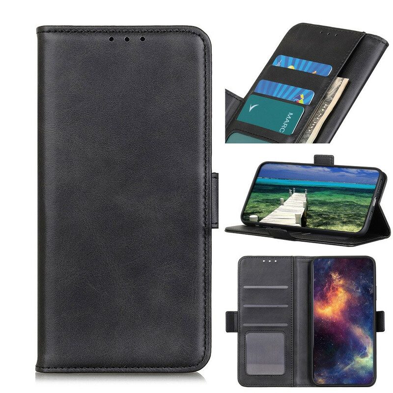 Folio Cover Asus Zenfone 8 Flip Custodia in pelle Flip Flap Doppio