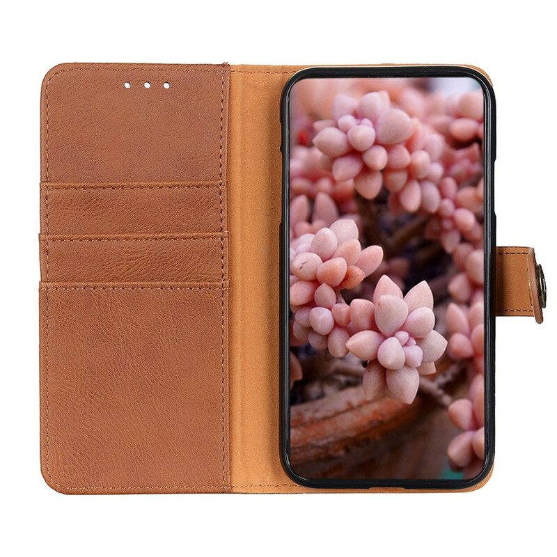 Folio Cover Asus Zenfone 8 Flip Custodia in pelle Flip Khazneh In Ecopelle