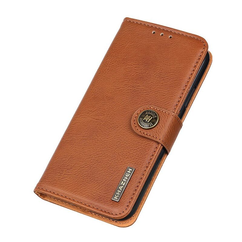 Folio Cover Asus Zenfone 8 Flip Custodia in pelle Flip Khazneh In Ecopelle