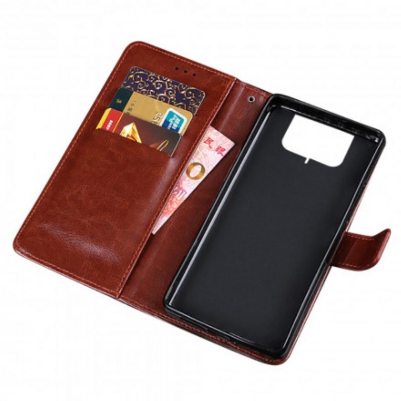 Folio Cover Asus Zenfone 8 Flip Custodia in pelle Similpelle Idewei