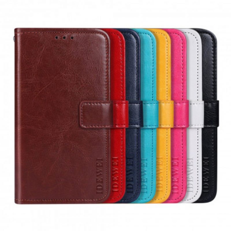 Folio Cover Asus Zenfone 8 Flip Custodia in pelle Similpelle Idewei