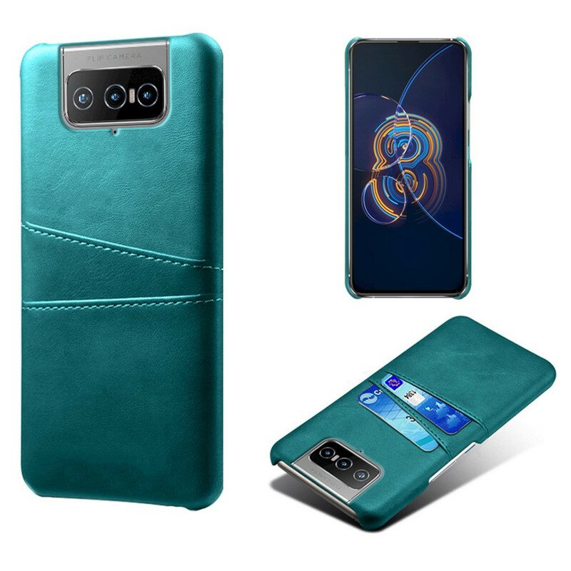 Folio Cover Asus Zenfone 8 Flip Custodia in pelle Titolare Della Carta Ksq