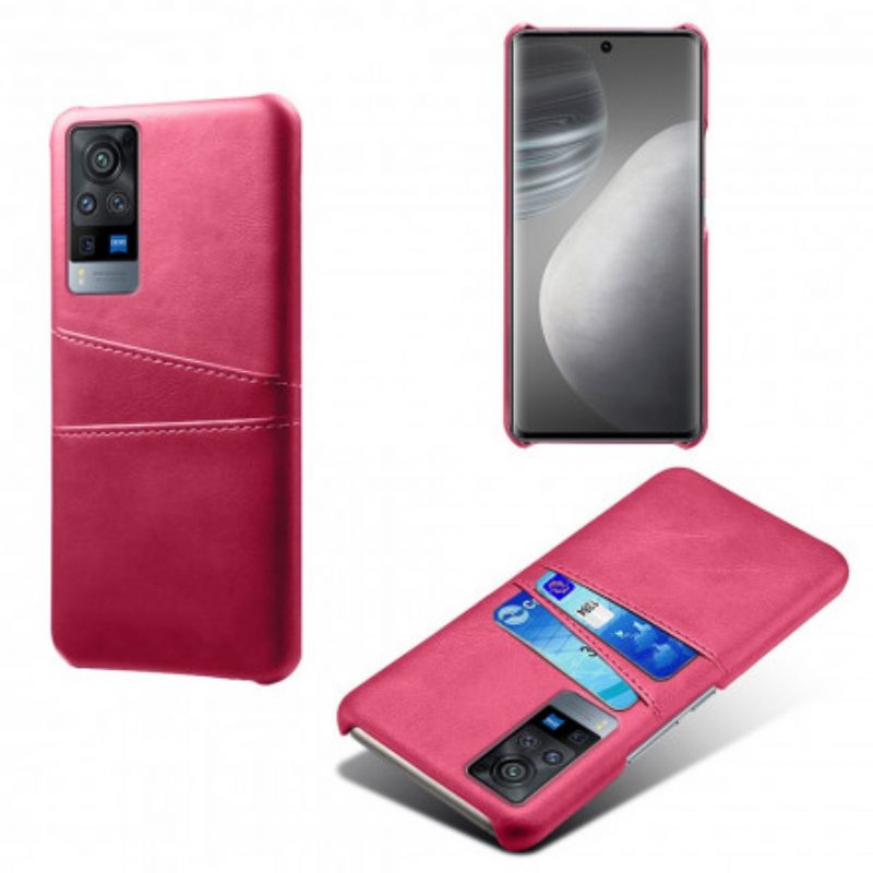 Cover Vivo X60 Pro Portacarte Doppio Ksq