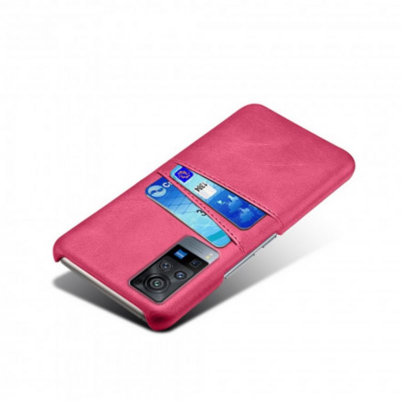 Cover Vivo X60 Pro Portacarte Doppio Ksq