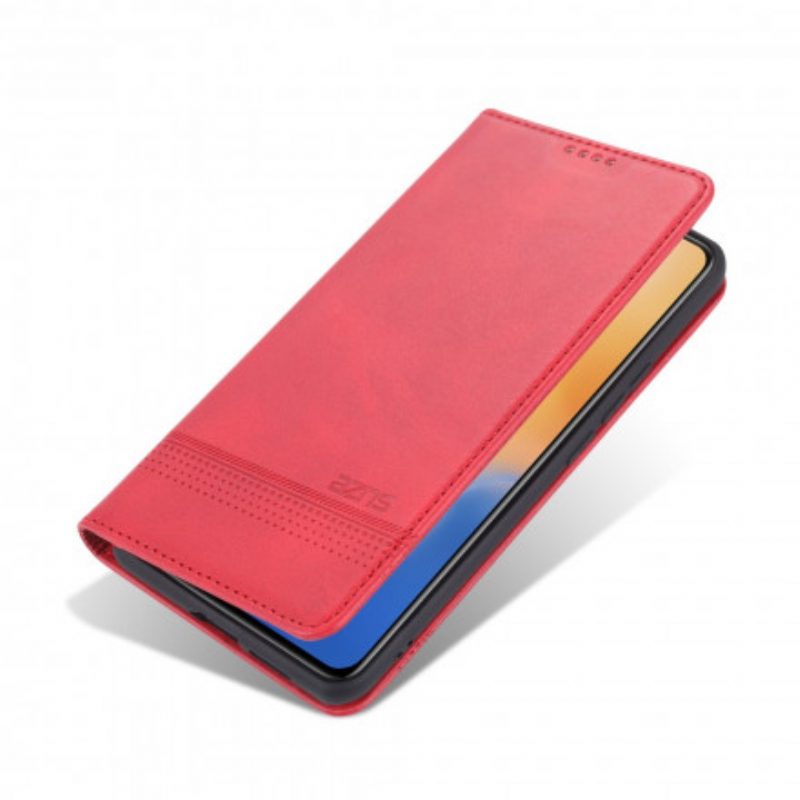 Folio Cover Vivo X60 Pro Custodia in pelle Stile In Pelle Azns