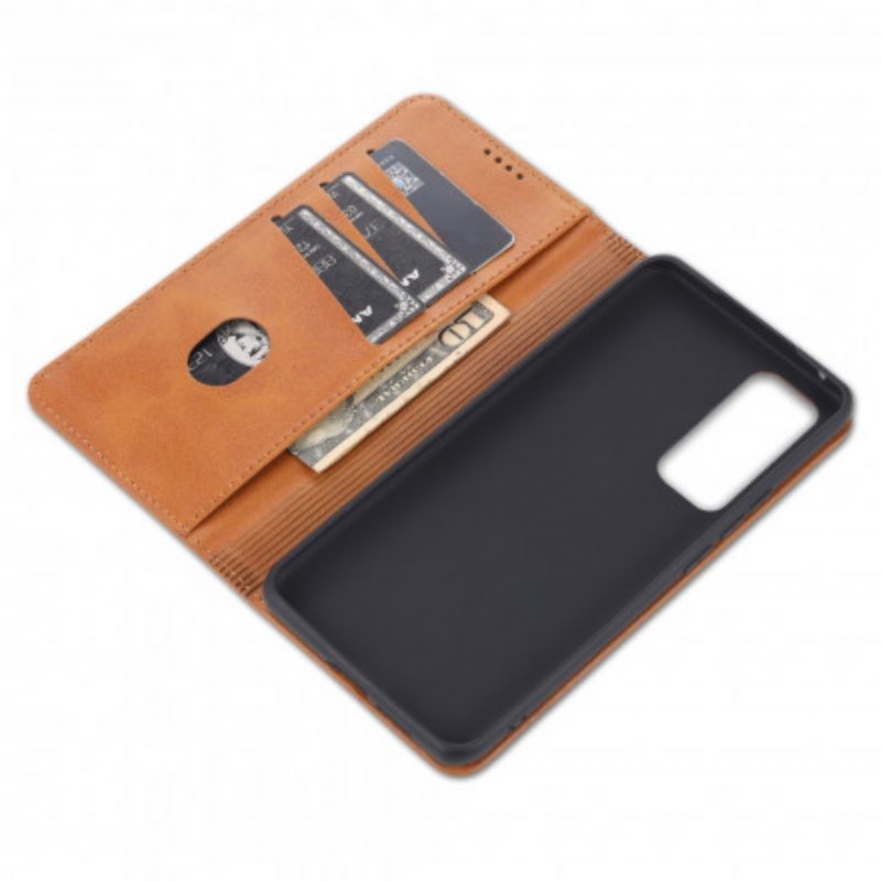 Folio Cover Vivo X60 Pro Custodia in pelle Stile In Pelle Azns