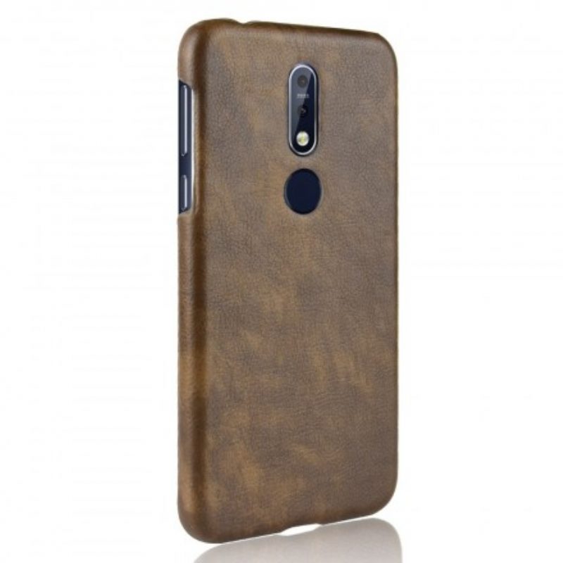 Cover Nokia 7.1 Effetto Pelle Litchi