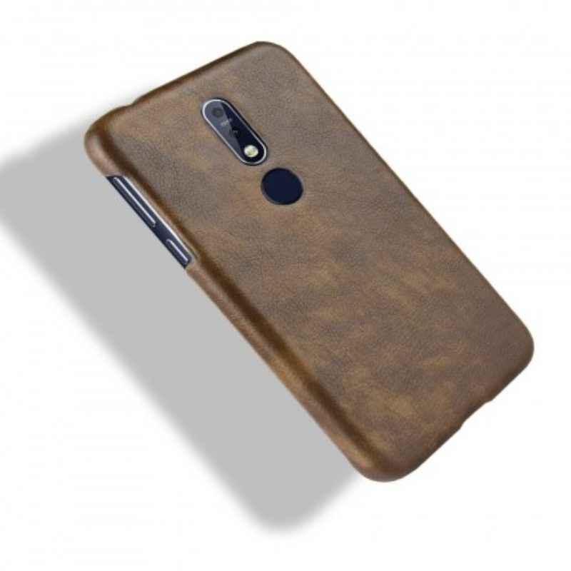 Cover Nokia 7.1 Effetto Pelle Litchi