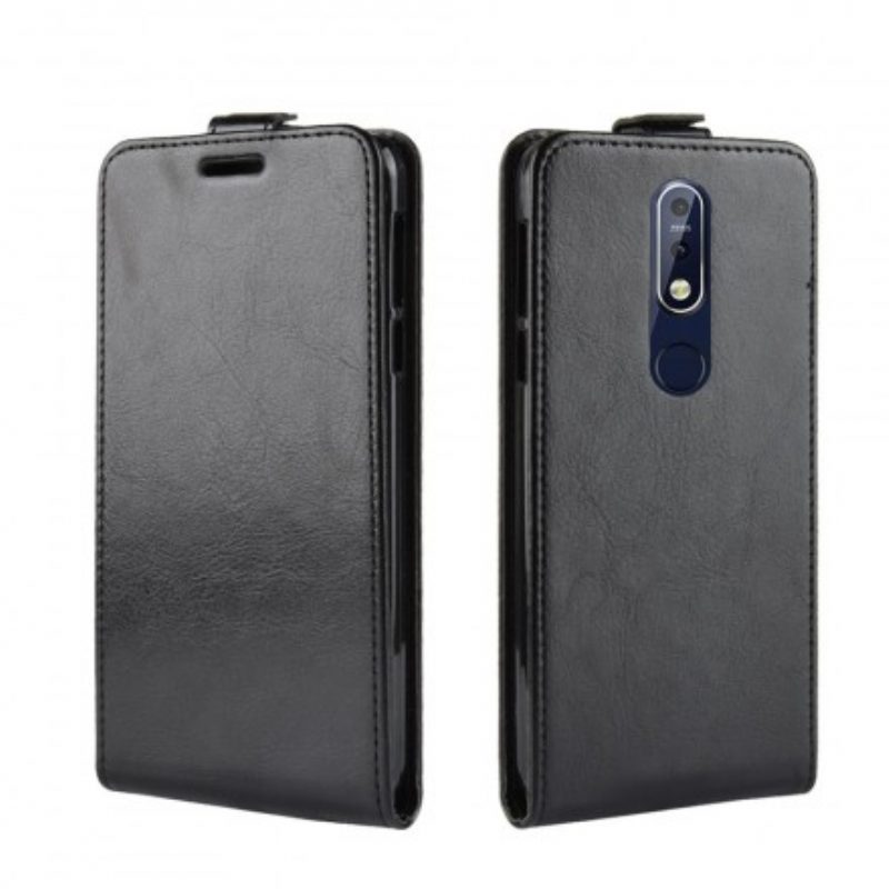 Custodia in pelle Nokia 7.1 Folio Cover Retro Pieghevole