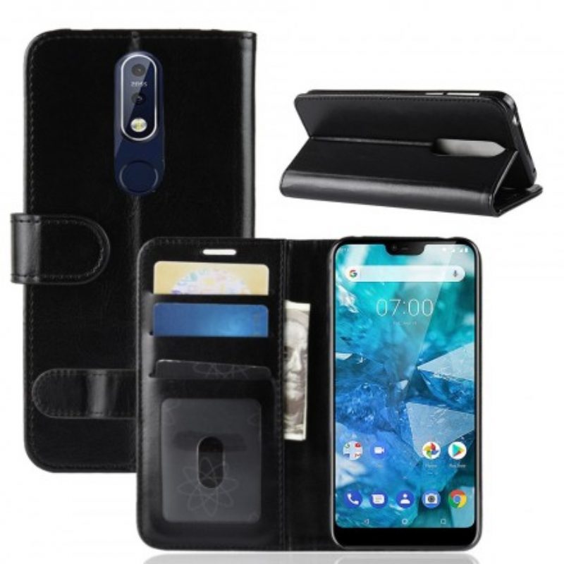 Folio Cover Nokia 7.1 Ultra Ecopelle