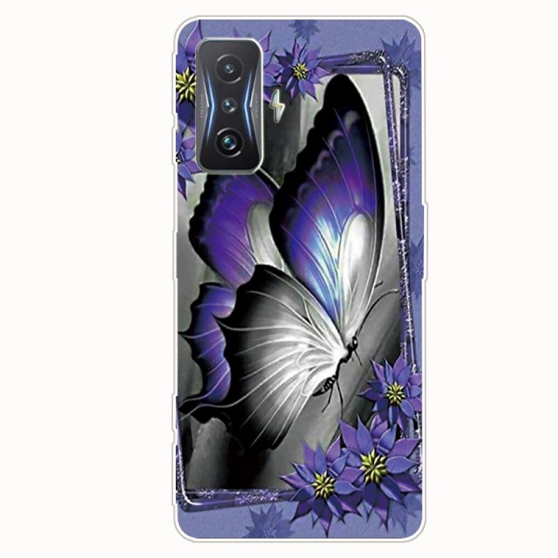 Cover Poco F4 GT Farfalla Viola