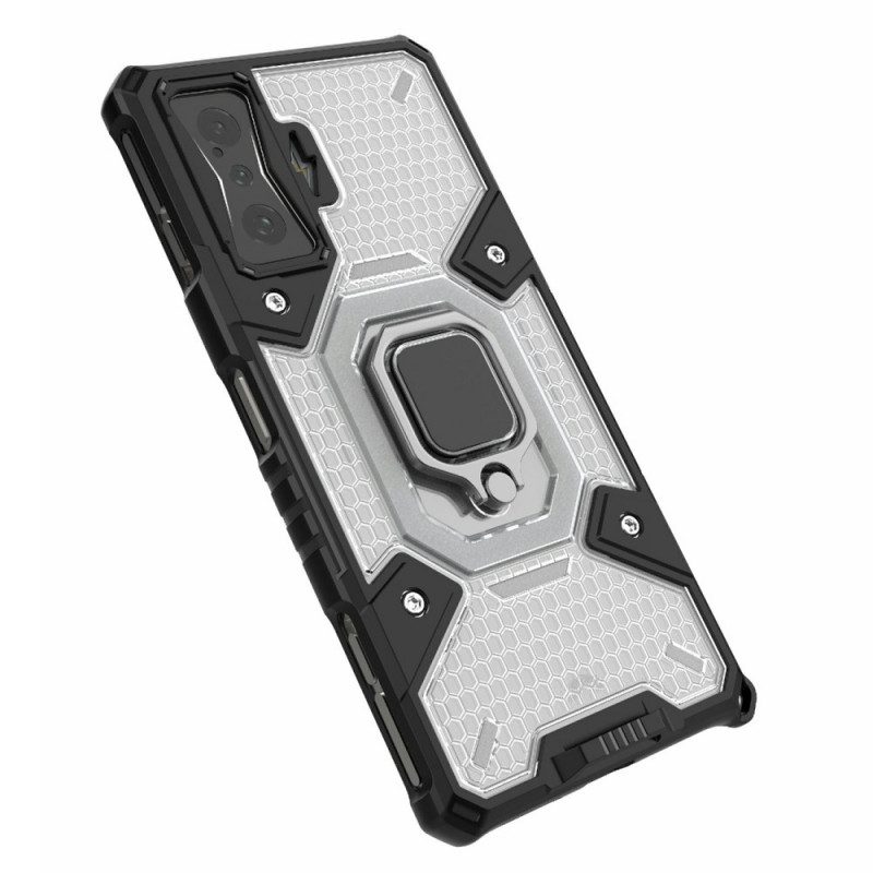 Cover Poco F4 GT Nido D'ape Con Anello-supporto