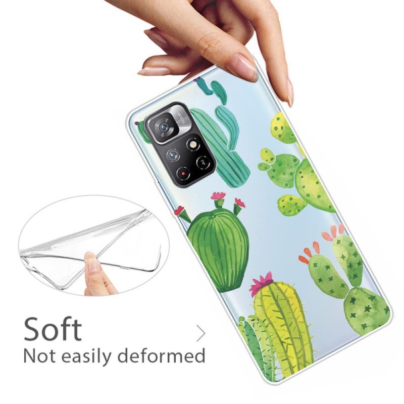 Cover Xiaomi Redmi Note 11 Pro Plus 5G Cactus Dell'acquerello