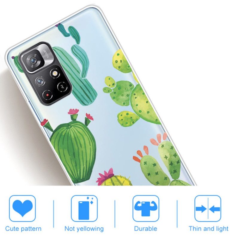 Cover Xiaomi Redmi Note 11 Pro Plus 5G Cactus Dell'acquerello