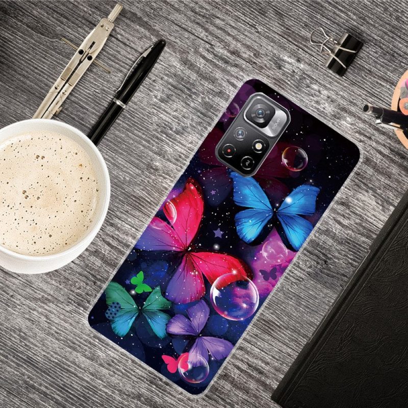 Cover Xiaomi Redmi Note 11 Pro Plus 5G Farfalle Flessibili