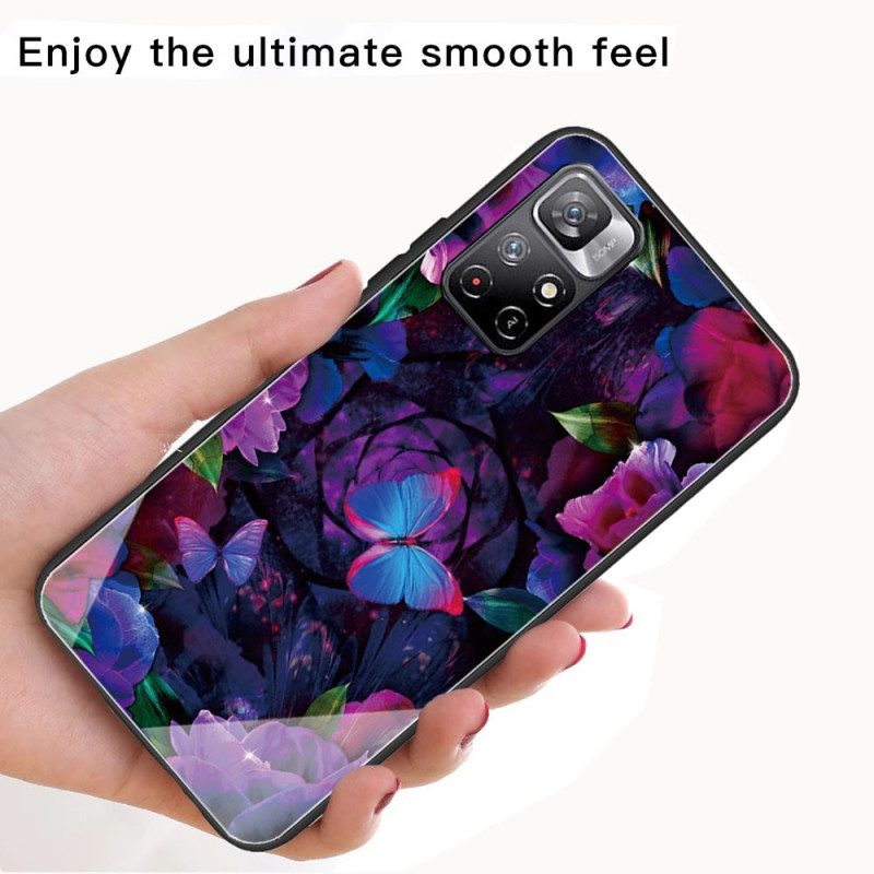 Cover Xiaomi Redmi Note 11 Pro Plus 5G Farfalle Variazione Vetro Temperato