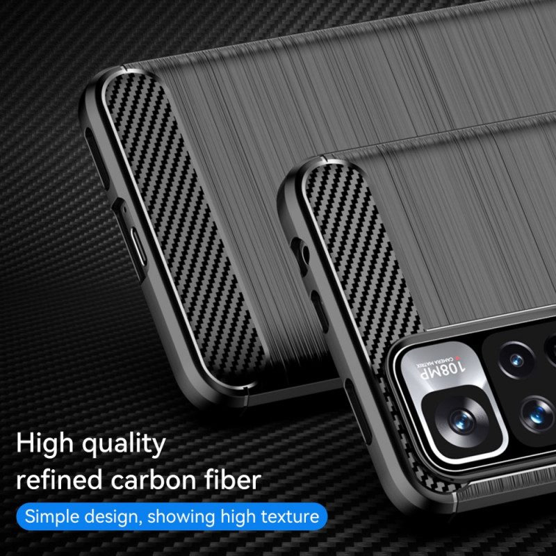 Cover Xiaomi Redmi Note 11 Pro Plus 5G Fibra Di Carbonio Spazzolata