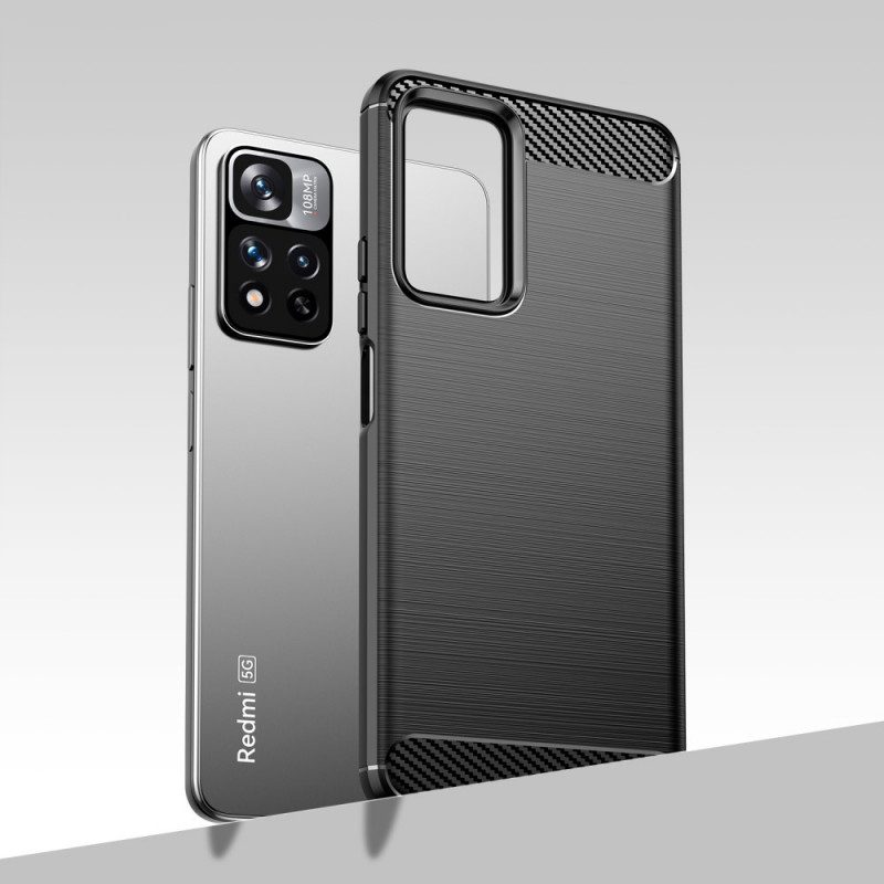 Cover Xiaomi Redmi Note 11 Pro Plus 5G Fibra Di Carbonio Spazzolata