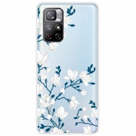 Cover Xiaomi Redmi Note 11 Pro Plus 5G Fiori Bianchi