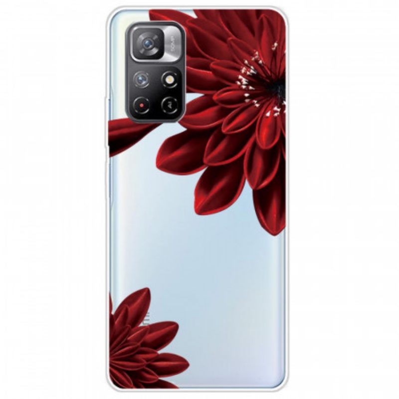 Cover Xiaomi Redmi Note 11 Pro Plus 5G Fiori Rossi