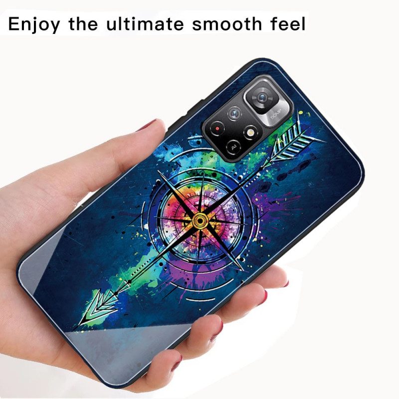 Cover Xiaomi Redmi Note 11 Pro Plus 5G Freccia In Vetro Temperato