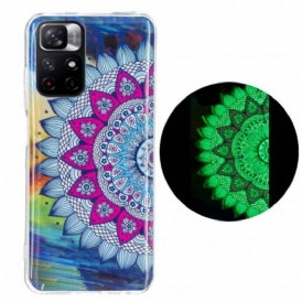 Cover Xiaomi Redmi Note 11 Pro Plus 5G Mandala Colorato Fluorescente