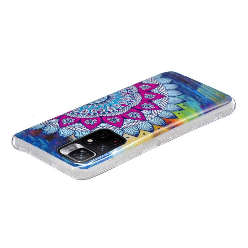 Cover Xiaomi Redmi Note 11 Pro Plus 5G Mandala Colorato Fluorescente