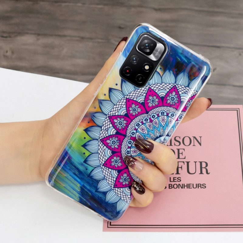 Cover Xiaomi Redmi Note 11 Pro Plus 5G Mandala Colorato Fluorescente