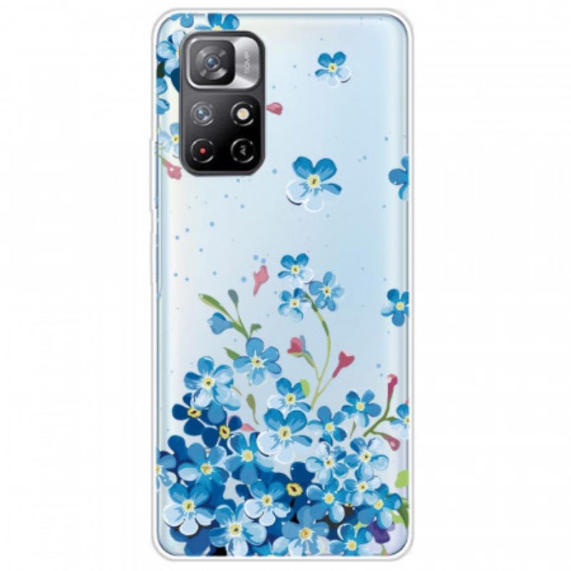 Cover Xiaomi Redmi Note 11 Pro Plus 5G Mazzo Di Fiori Blu