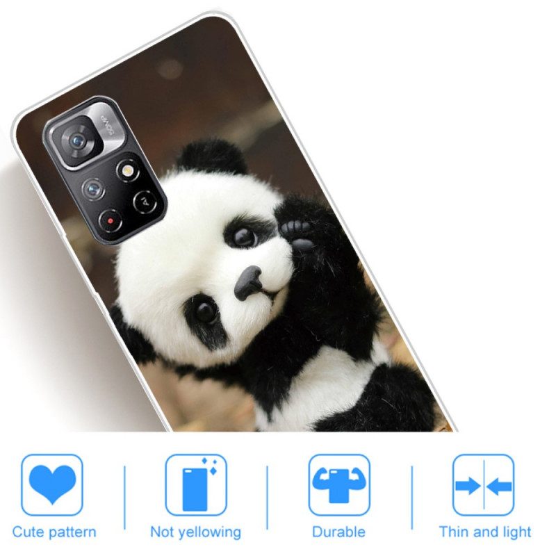 Cover Xiaomi Redmi Note 11 Pro Plus 5G Panda Flessibile