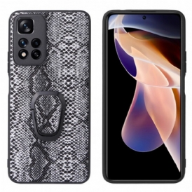 Cover Xiaomi Redmi Note 11 Pro Plus 5G Porta Anelli Stile Serpente