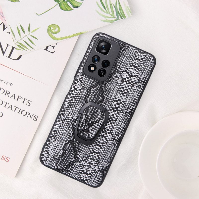 Cover Xiaomi Redmi Note 11 Pro Plus 5G Porta Anelli Stile Serpente