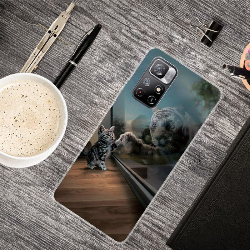 Cover Xiaomi Redmi Note 11 Pro Plus 5G Silicone Da Sogno Felino