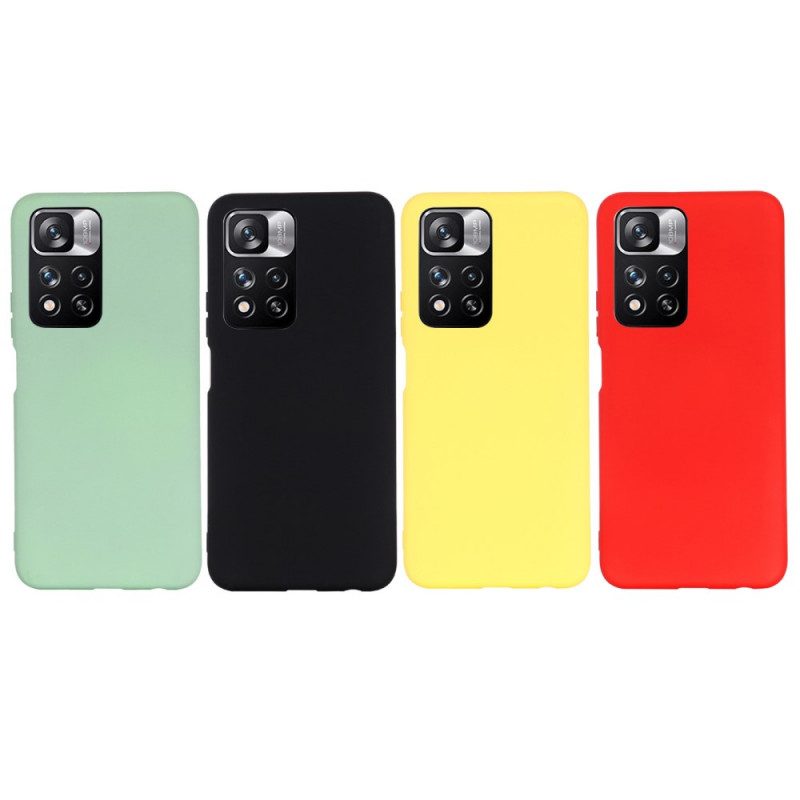 Cover Xiaomi Redmi Note 11 Pro Plus 5G Silicone Liquido Con Cordino