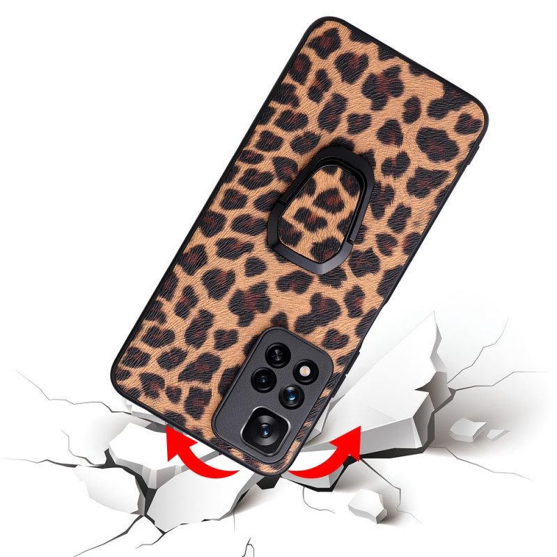 Cover Xiaomi Redmi Note 11 Pro Plus 5G Supporto Per Anello Stile Leopardo