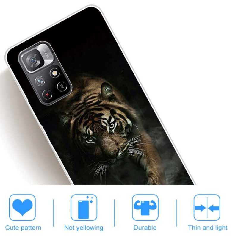 Cover Xiaomi Redmi Note 11 Pro Plus 5G Tigre Flessibile