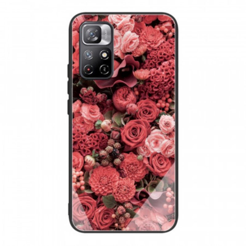 Cover Xiaomi Redmi Note 11 Pro Plus 5G Vetro Temperato Rose Flowers