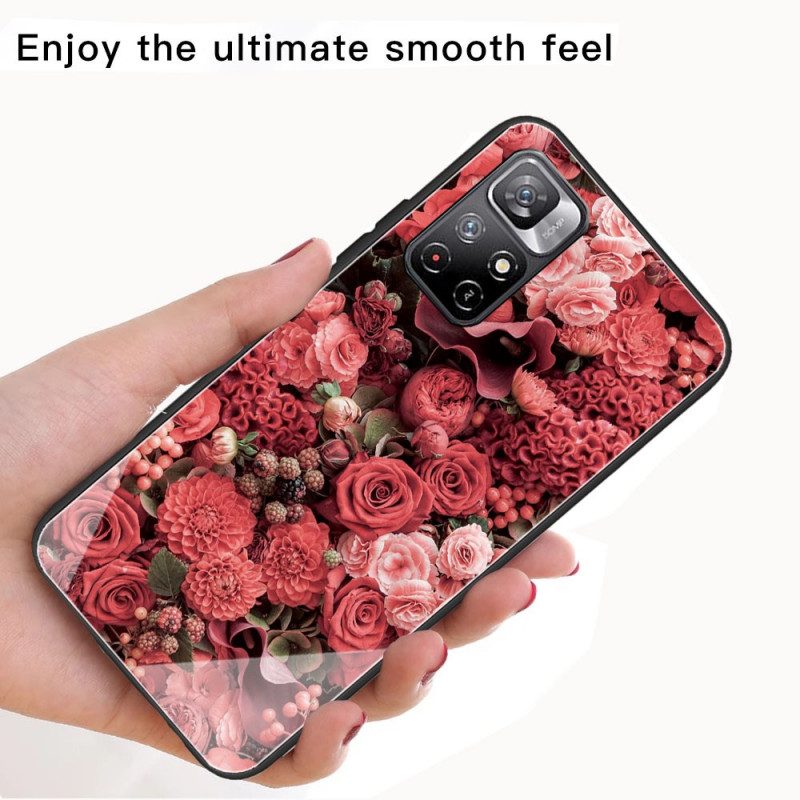 Cover Xiaomi Redmi Note 11 Pro Plus 5G Vetro Temperato Rose Flowers