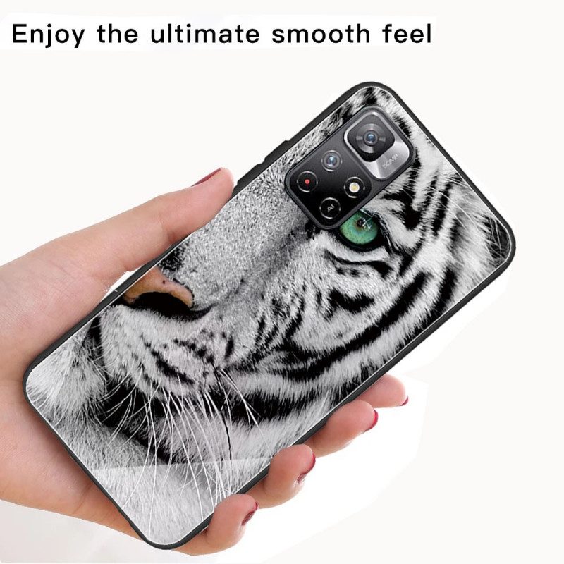 Cover Xiaomi Redmi Note 11 Pro Plus 5G Vetro Temperato Tigre