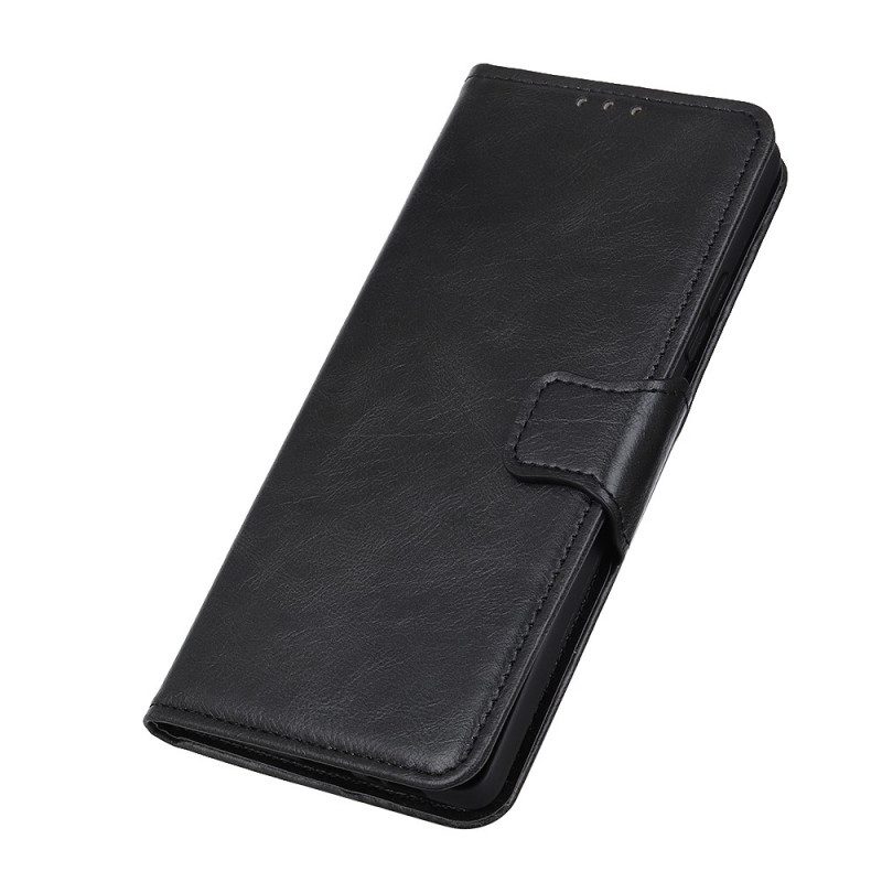 Custodia in pelle Xiaomi Redmi Note 11 Pro Plus 5G Chiusura Reversibile In Pelle Crosta