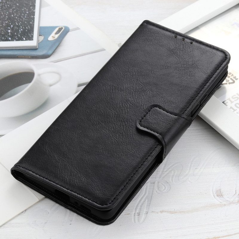 Custodia in pelle Xiaomi Redmi Note 11 Pro Plus 5G Chiusura Reversibile In Pelle Crosta