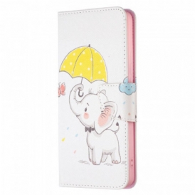 Custodia in pelle Xiaomi Redmi Note 11 Pro Plus 5G Cucciolo Di Elefante