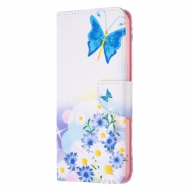 Custodia in pelle Xiaomi Redmi Note 11 Pro Plus 5G Farfalle