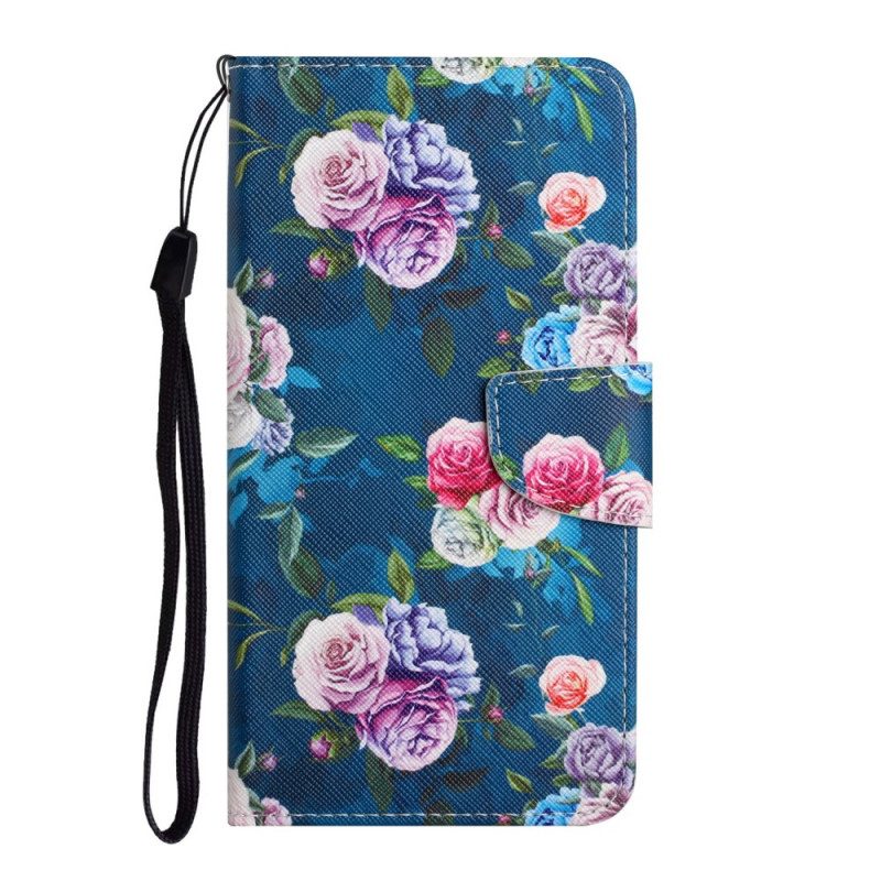 Custodia in pelle Xiaomi Redmi Note 11 Pro Plus 5G Fiori Liberty Royal