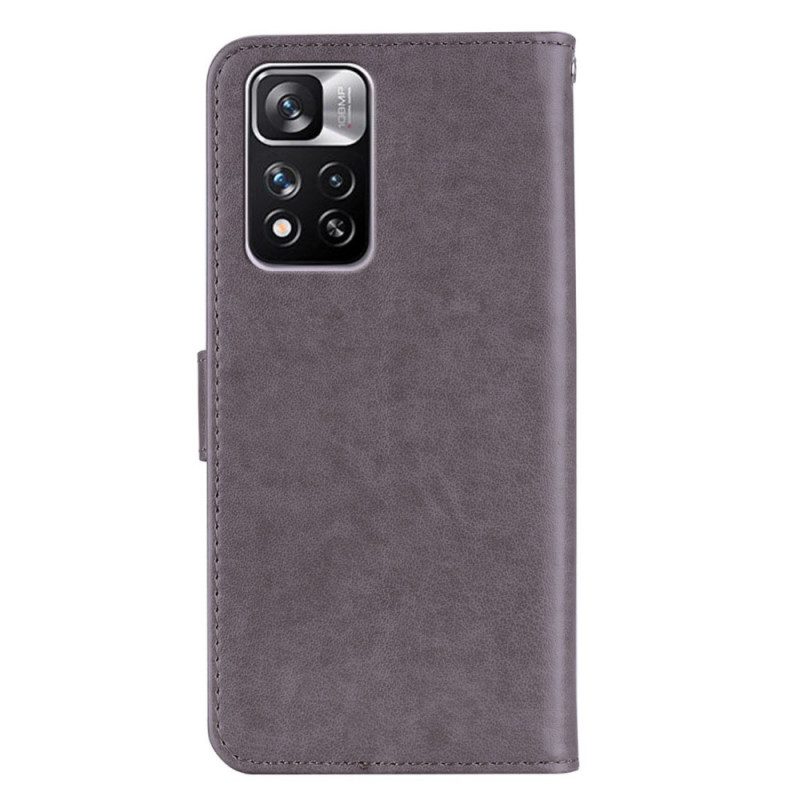 Custodia in pelle Xiaomi Redmi Note 11 Pro Plus 5G Gufo Mandala